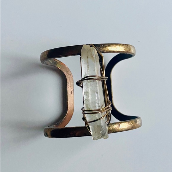 Boho Crystal Cuff Bracelet - Picture 7 of 11